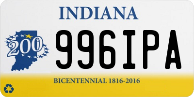 IN license plate 996IPA