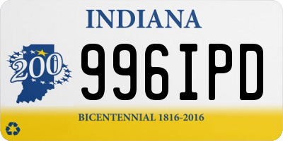 IN license plate 996IPD