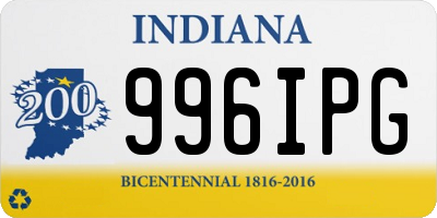 IN license plate 996IPG