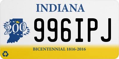 IN license plate 996IPJ