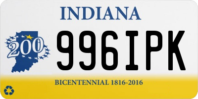 IN license plate 996IPK