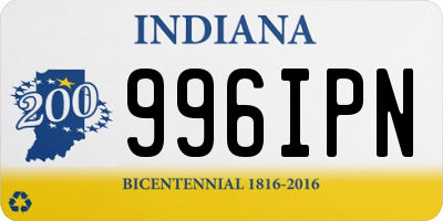 IN license plate 996IPN