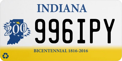 IN license plate 996IPY