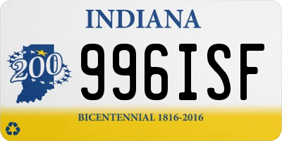 IN license plate 996ISF