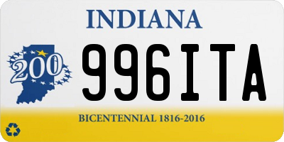 IN license plate 996ITA