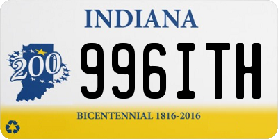 IN license plate 996ITH