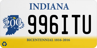 IN license plate 996ITU