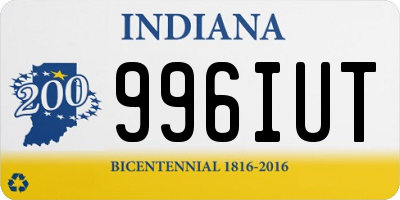 IN license plate 996IUT