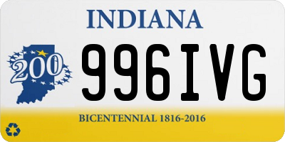 IN license plate 996IVG