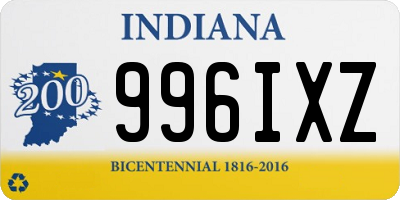 IN license plate 996IXZ