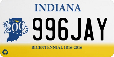 IN license plate 996JAY