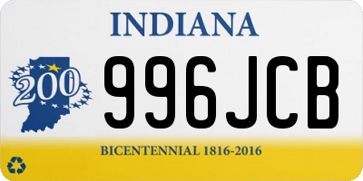IN license plate 996JCB