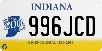 IN license plate 996JCD