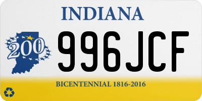 IN license plate 996JCF