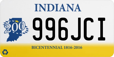 IN license plate 996JCI