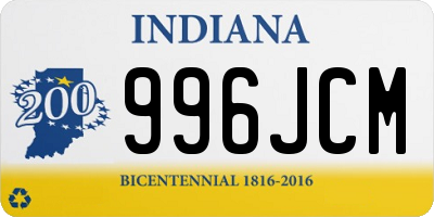 IN license plate 996JCM