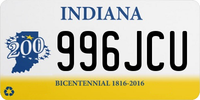 IN license plate 996JCU