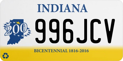 IN license plate 996JCV