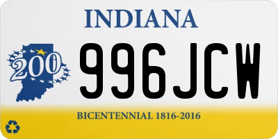 IN license plate 996JCW