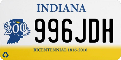 IN license plate 996JDH