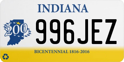 IN license plate 996JEZ