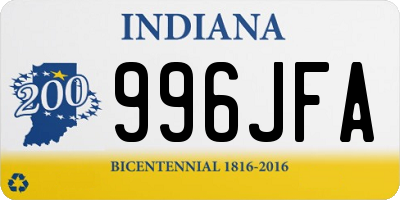 IN license plate 996JFA