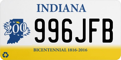 IN license plate 996JFB