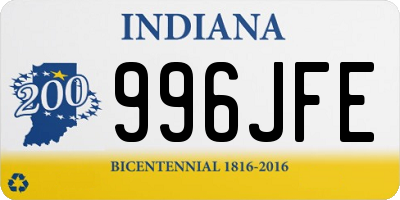 IN license plate 996JFE