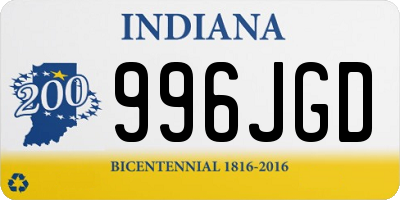 IN license plate 996JGD