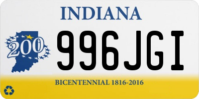IN license plate 996JGI