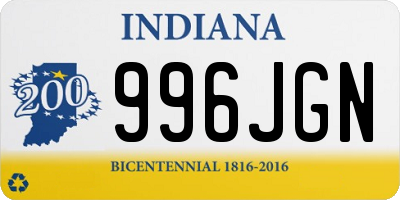 IN license plate 996JGN