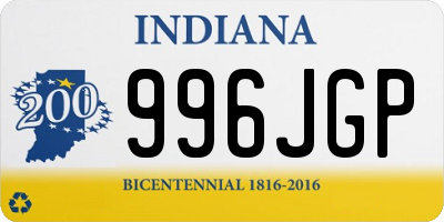 IN license plate 996JGP