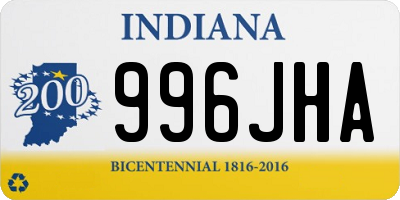 IN license plate 996JHA