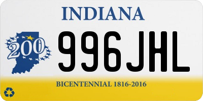 IN license plate 996JHL