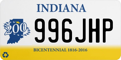 IN license plate 996JHP