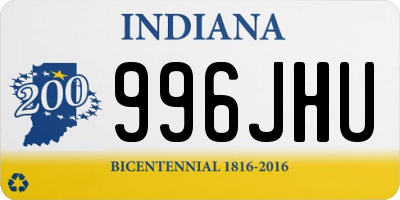 IN license plate 996JHU