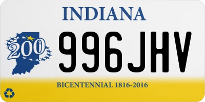 IN license plate 996JHV