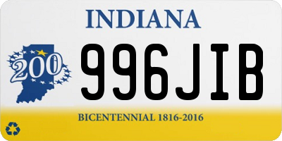 IN license plate 996JIB