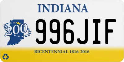 IN license plate 996JIF