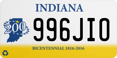 IN license plate 996JIO