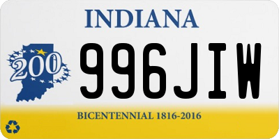 IN license plate 996JIW