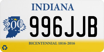 IN license plate 996JJB