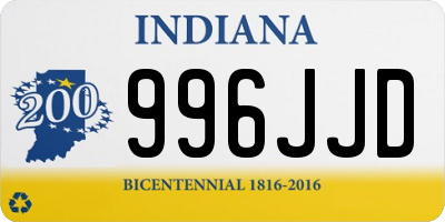 IN license plate 996JJD