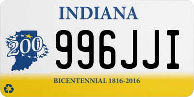 IN license plate 996JJI