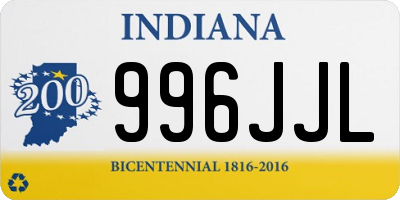 IN license plate 996JJL