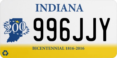 IN license plate 996JJY