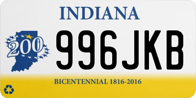 IN license plate 996JKB