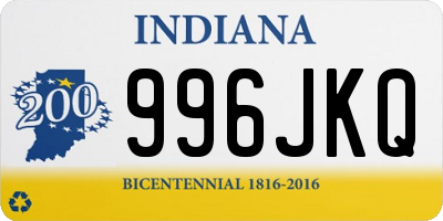 IN license plate 996JKQ