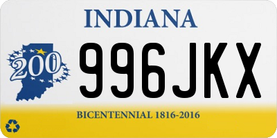 IN license plate 996JKX