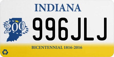 IN license plate 996JLJ